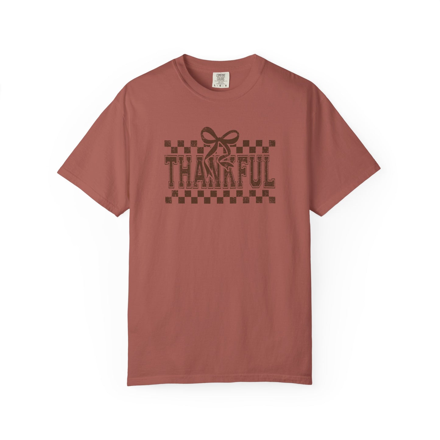 Thankful Unisex Garment-Dyed T-Shirt, Casual Fall Tee, Thanksgiving Gift, Cozy Everyday Wear, Autumn Fashion, Comfortable Tops