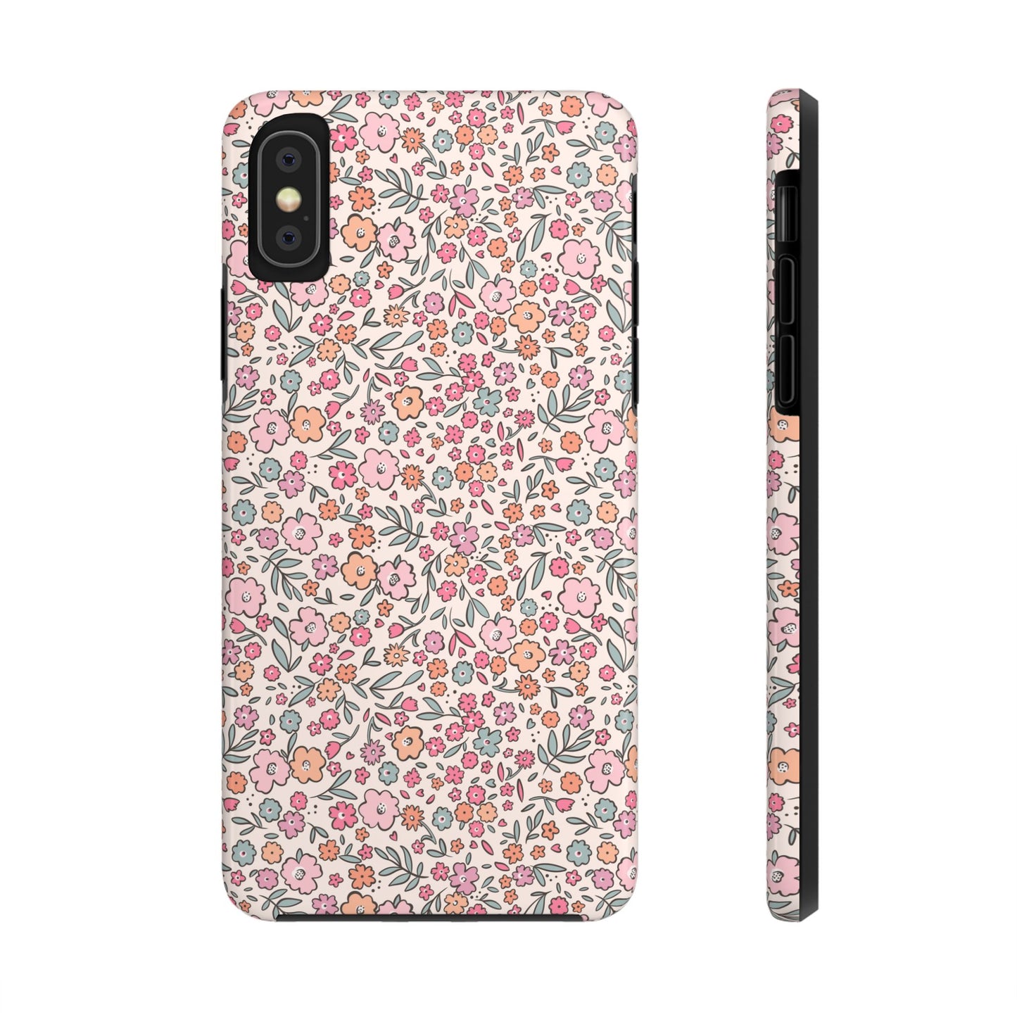 Floral Tough Phone Cases - Stylish Protection, Unique Gifts, Spring Decor, Flower Pattern, Durable Accessory