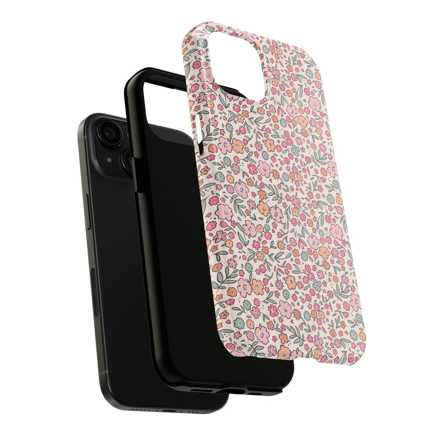 Floral Tough Phone Cases - Stylish Protection, Unique Gifts, Spring Decor, Flower Pattern, Durable Accessory