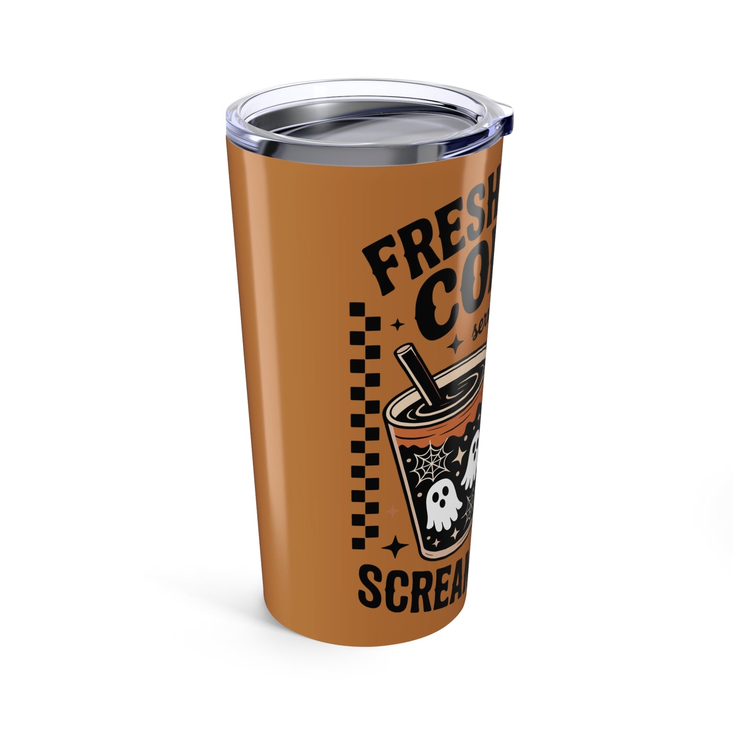 Ghostly Coffee Tumbler, Spooky Drinkware, Halloween Mug, Gift for Coffee Lovers, Fall Vibes, Travel Tumbler, Customizable
