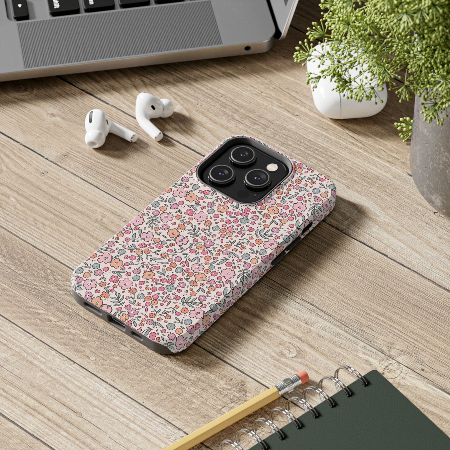 Floral Tough Phone Cases - Stylish Protection, Unique Gifts, Spring Decor, Flower Pattern, Durable Accessory