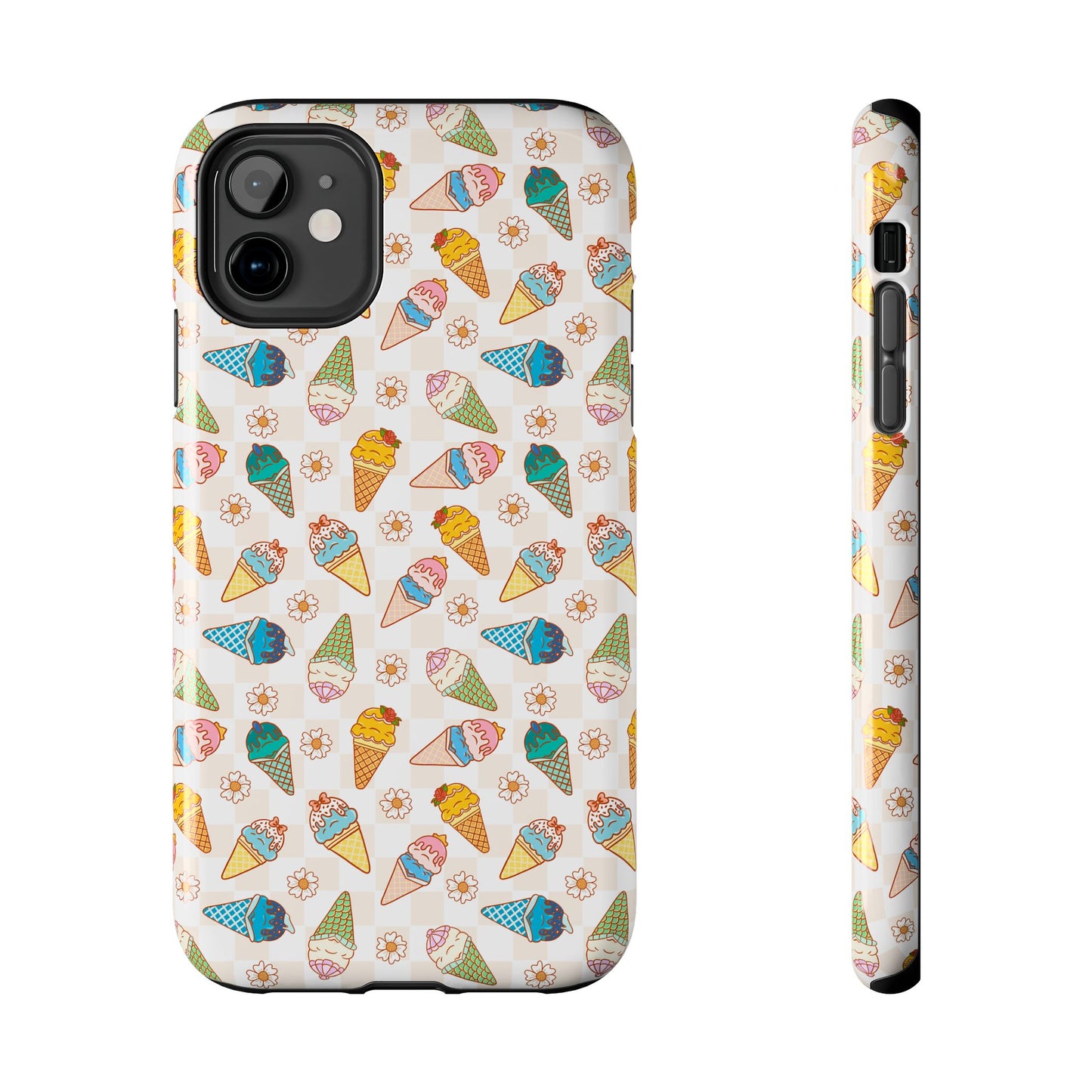 Princess Themed Colorful Ice Cream Tough Phone Cases - Fun, Giftable, Summer Vibe, Durable Protection for Your Device, Perfect for Food Lovers, Bright