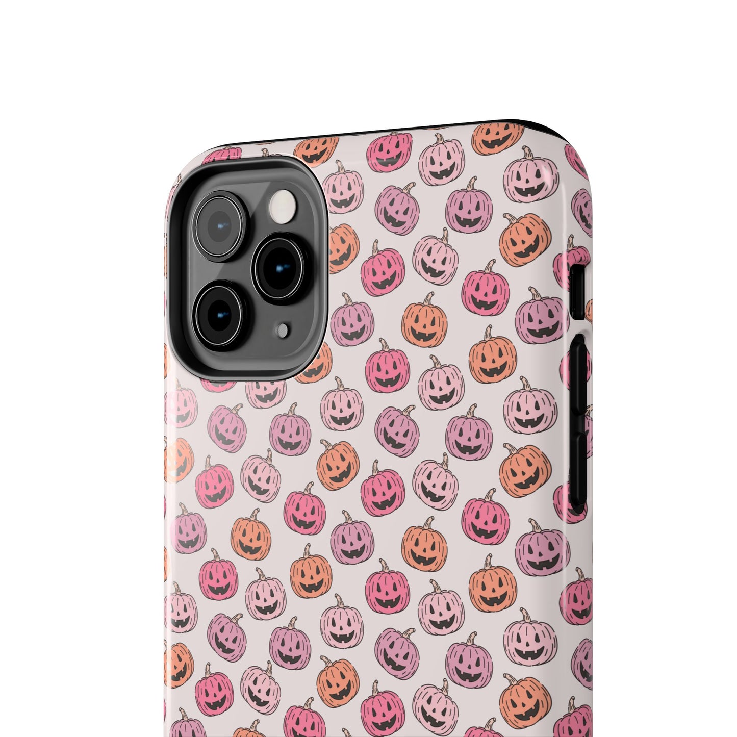 Cute Pumpkin Pattern Tough Phone Cases | Fall Decor, Halloween Accessories, Gifts for Her, Trendy Phone Protection