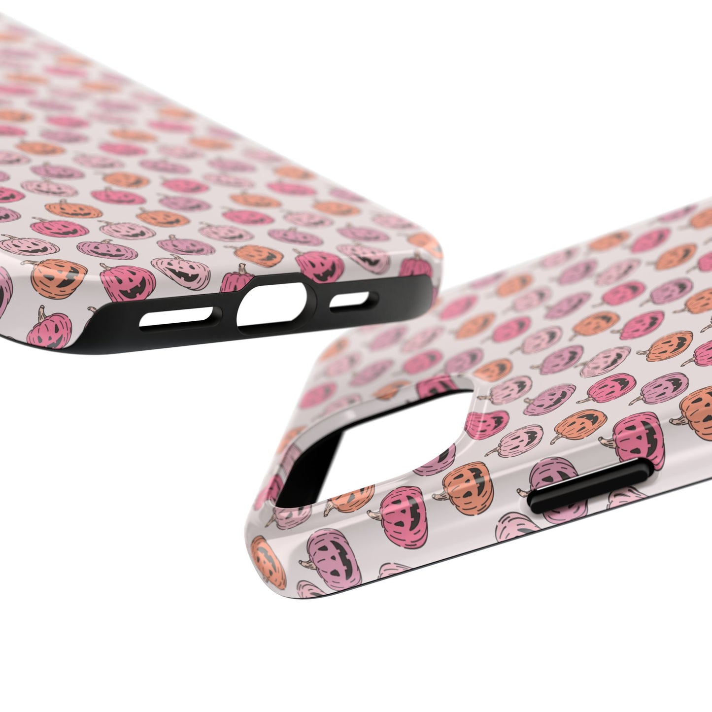 Cute Pumpkin Pattern Tough Phone Cases | Fall Decor, Halloween Accessories, Gifts for Her, Trendy Phone Protection