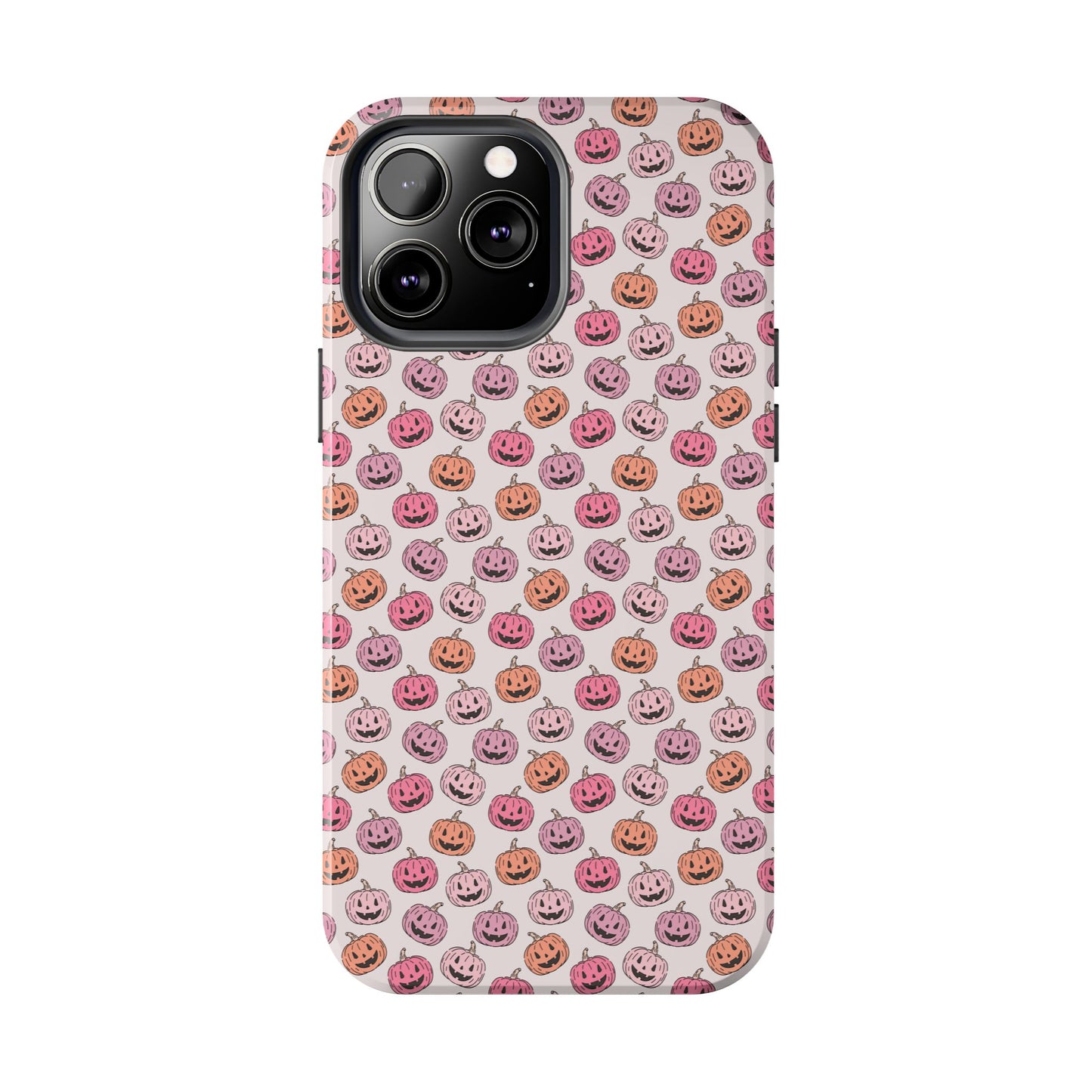 Cute Pumpkin Pattern Tough Phone Cases | Fall Decor, Halloween Accessories, Gifts for Her, Trendy Phone Protection