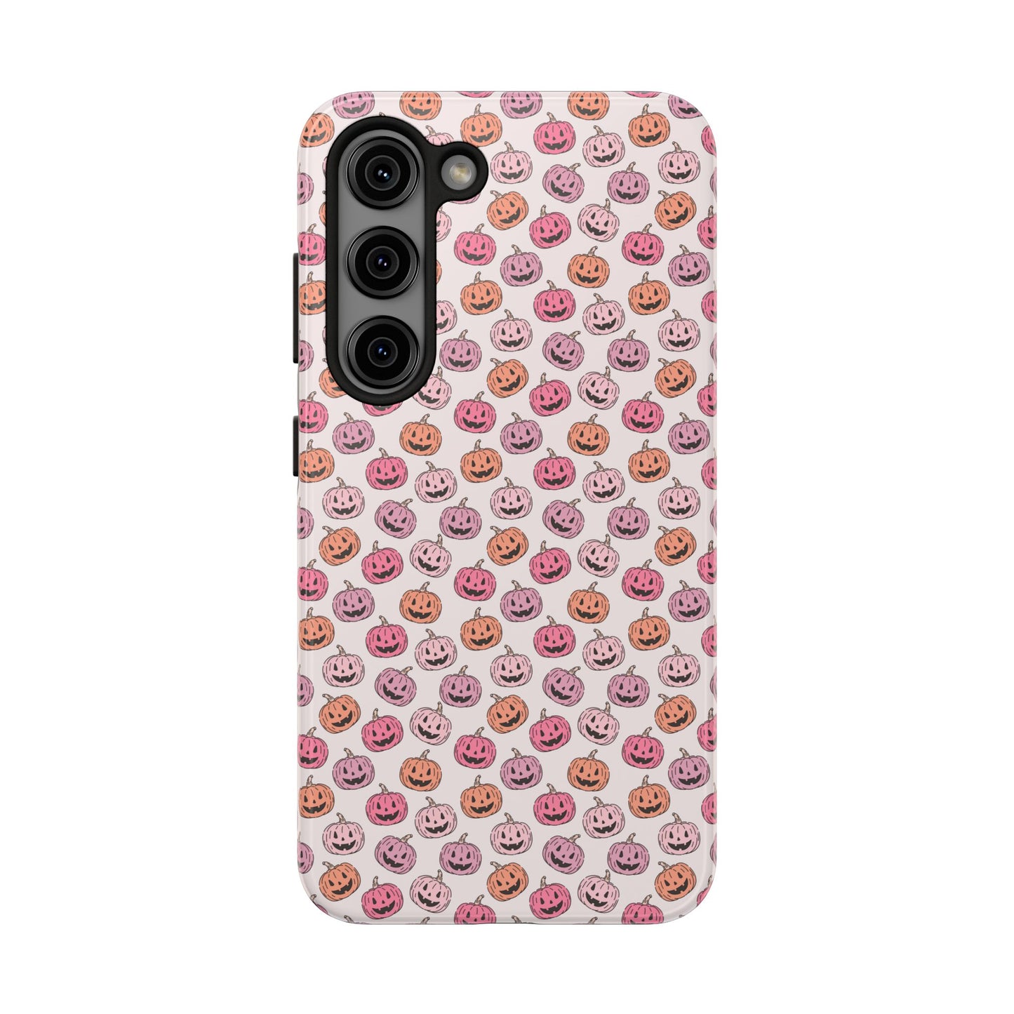 Cute Pumpkin Pattern Tough Phone Cases | Fall Decor, Halloween Accessories, Gifts for Her, Trendy Phone Protection