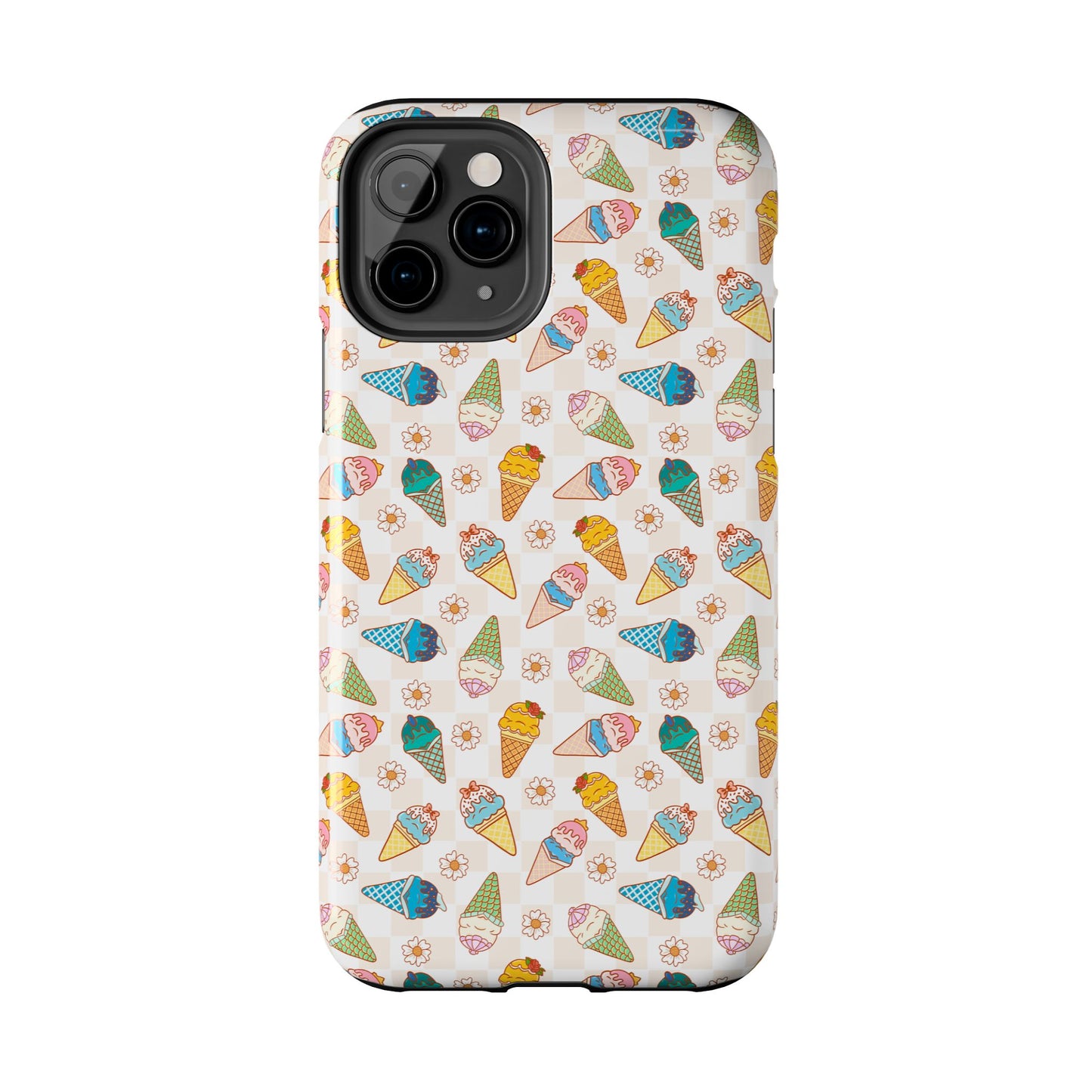 Princess Themed Colorful Ice Cream Tough Phone Cases - Fun, Giftable, Summer Vibe, Durable Protection for Your Device, Perfect for Food Lovers, Bright