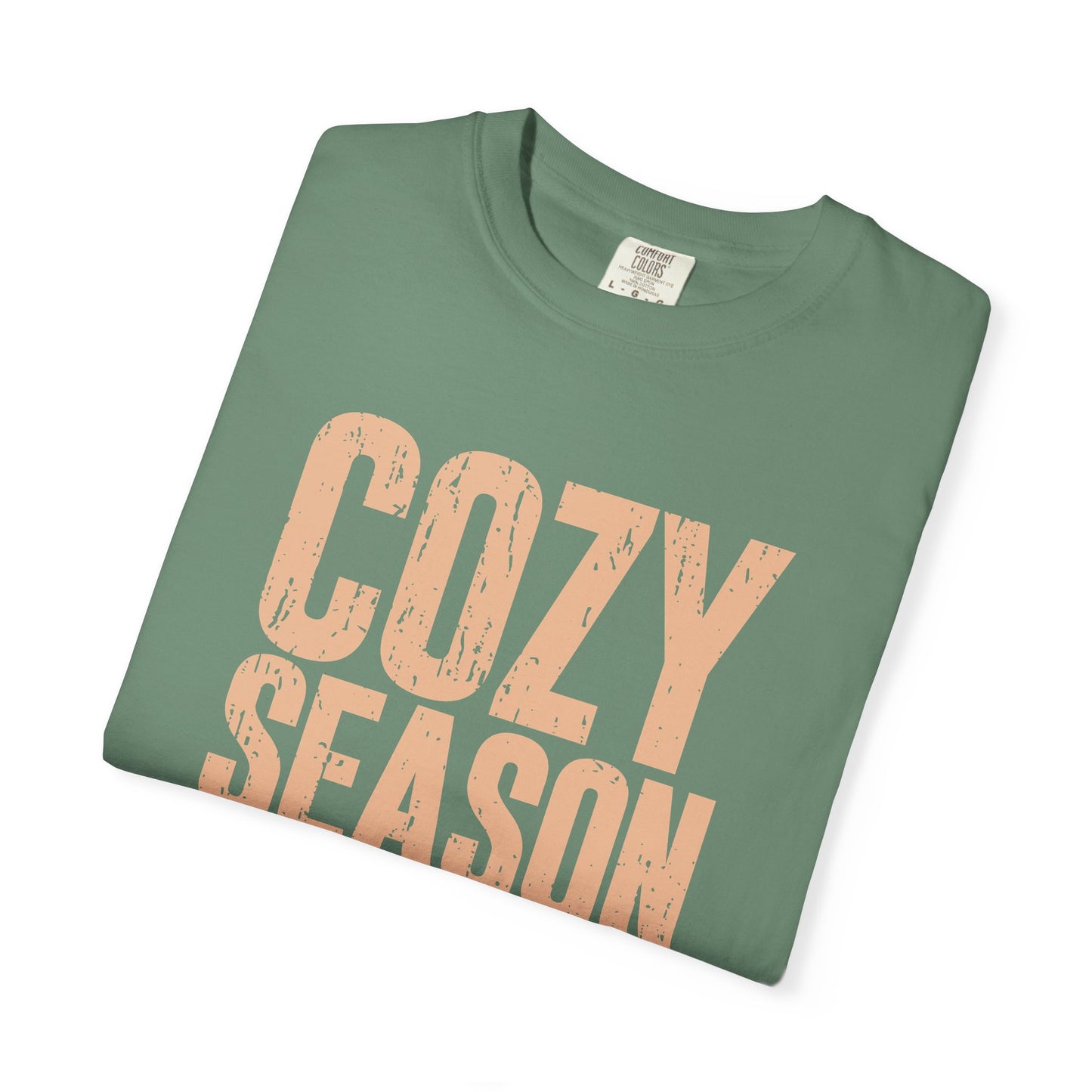 Cozy Season T-shirt for Autumn Vibes | Unisex Garment-Dyed Tee, Fall Apparel, Seasonal Fashion, Casual Wear, Gift Idea
