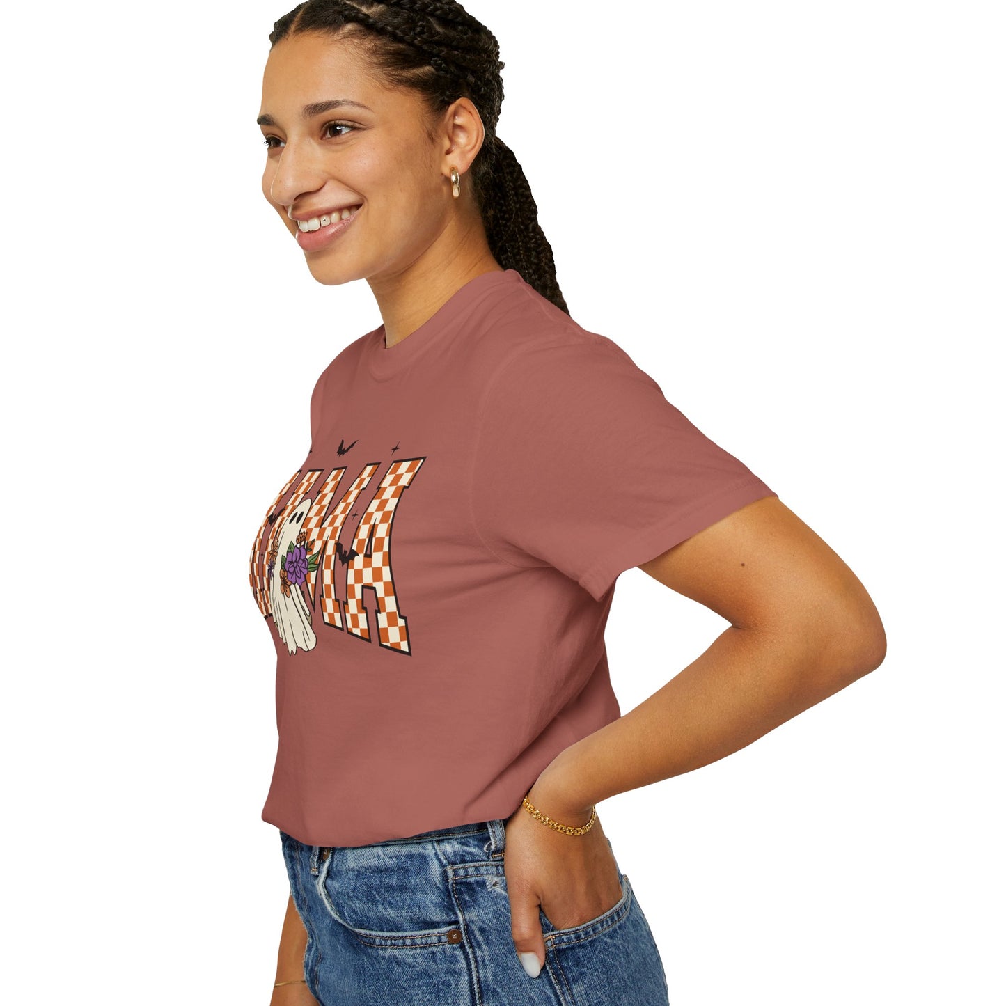 Ghostly Mama T-shirt, Spooky Mama Shirt, Halloween Tee, Gift for Mom, Fall Fashion, Unisex Graphic Tee