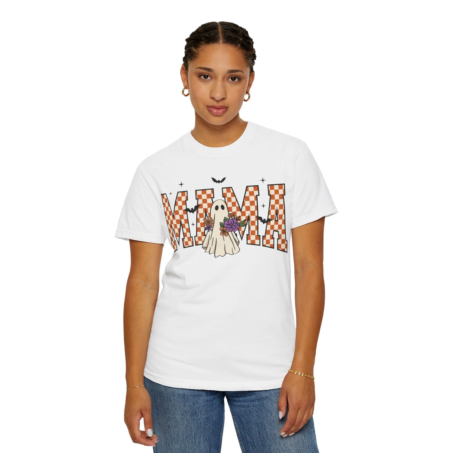 Ghostly Mama T-shirt, Spooky Mama Shirt, Halloween Tee, Gift for Mom, Fall Fashion, Unisex Graphic Tee