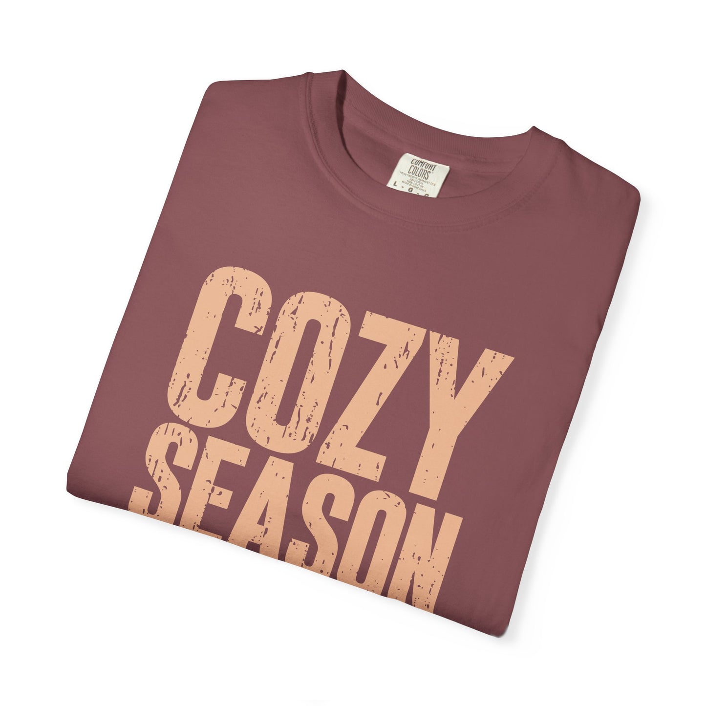 Cozy Season T-shirt for Autumn Vibes | Unisex Garment-Dyed Tee, Fall Apparel, Seasonal Fashion, Casual Wear, Gift Idea