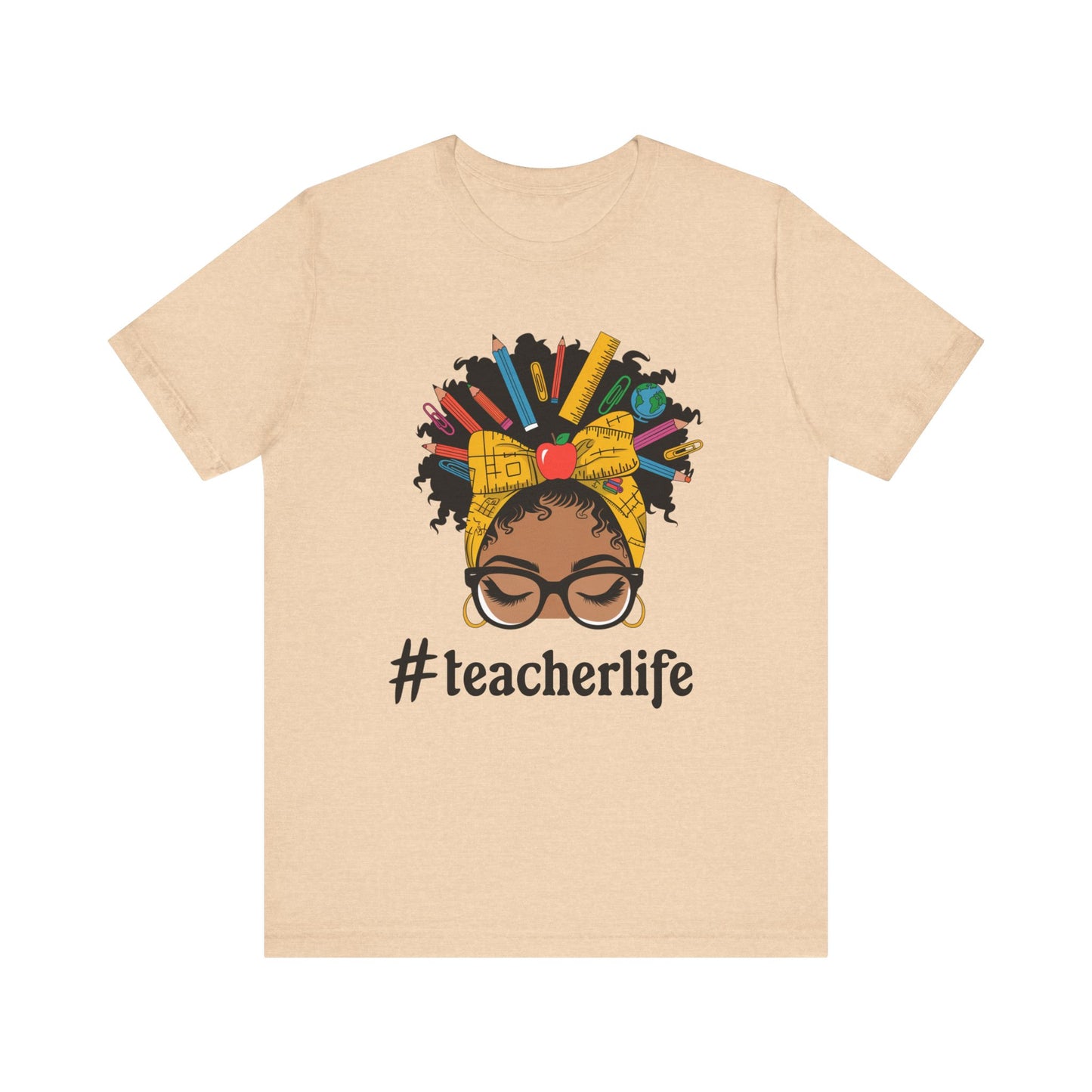 #TeacherLife Unisex Short Sleeve Tee - Celebrate Educators in Style