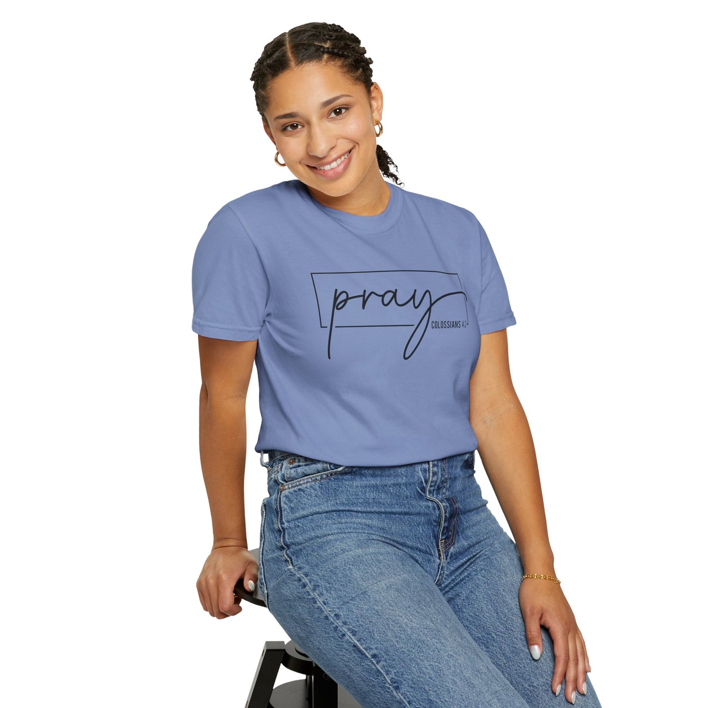 Pray Unisex Garment-Dyed T-Shirt, Faith-based Tee, Inspirational Shirt, Gift for Believers, Casual Faith Wear