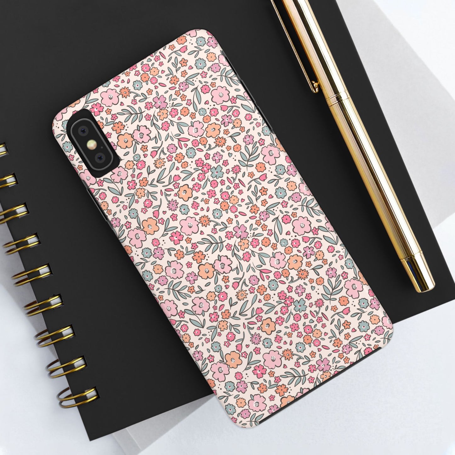 Floral Tough Phone Cases - Stylish Protection, Unique Gifts, Spring Decor, Flower Pattern, Durable Accessory