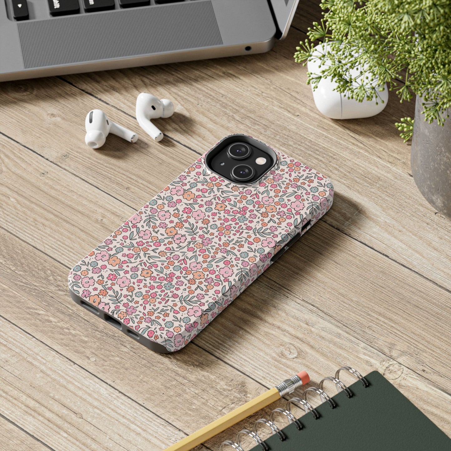Floral Tough Phone Cases - Stylish Protection, Unique Gifts, Spring Decor, Flower Pattern, Durable Accessory