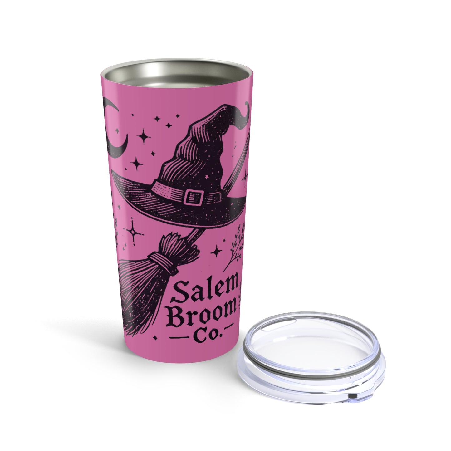 Salem Broom Co. Witchy 20oz Tumbler | Fall Vibes, Halloween Decor, Witchcraft Gift, Stainless Steel Travel Mug, Beverages on the Go