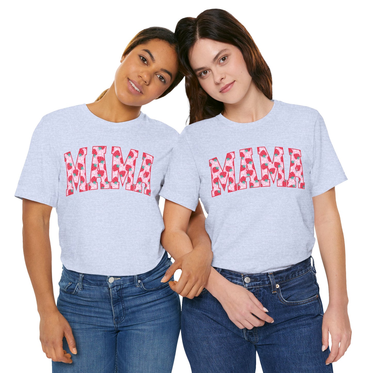 Mama Floral Print Unisex Jersey Tee - Perfect Gift for Moms