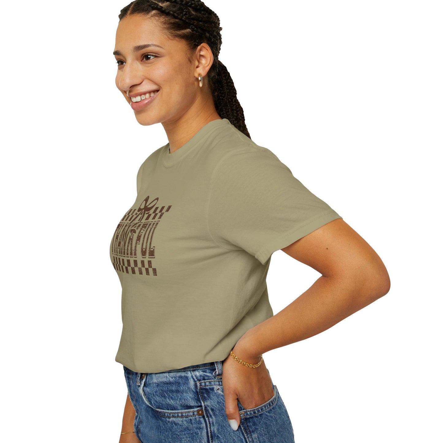 Thankful Unisex Garment-Dyed T-Shirt, Casual Fall Tee, Thanksgiving Gift, Cozy Everyday Wear, Autumn Fashion, Comfortable Tops