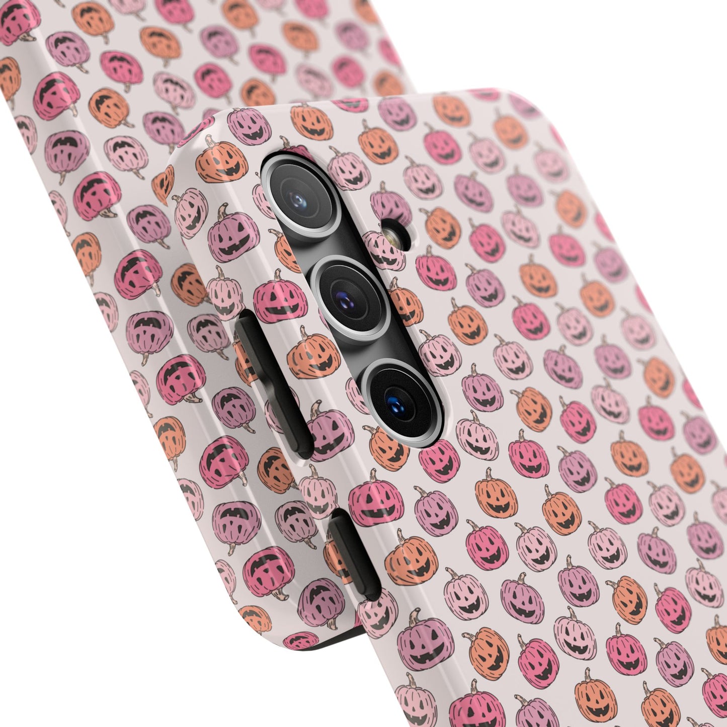 Cute Pumpkin Pattern Tough Phone Cases | Fall Decor, Halloween Accessories, Gifts for Her, Trendy Phone Protection