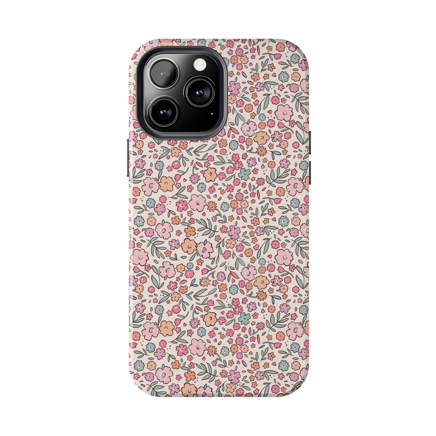 Floral Tough Phone Cases - Stylish Protection, Unique Gifts, Spring Decor, Flower Pattern, Durable Accessory