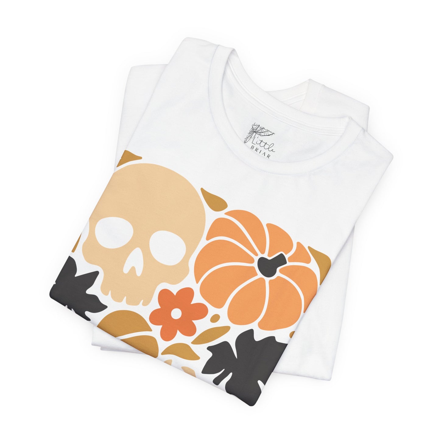 Autumn Vibes Graphic Tee | Halloween Shirt, Fall Apparel, Unisex Tee, Spooky Fashion, Pumpkin Skull Top