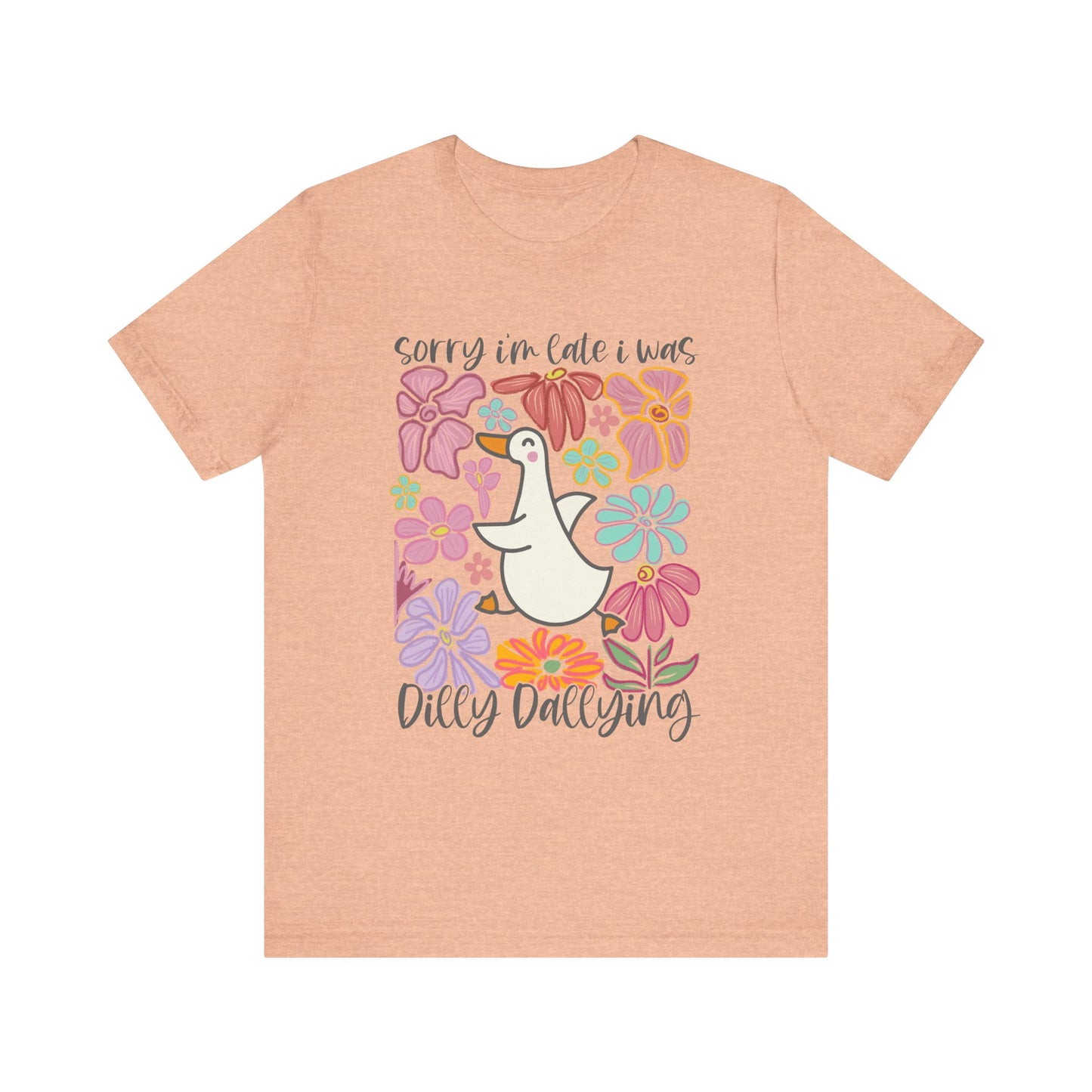 Floral Apology Tee - Unisex Jersey Short Sleeve T-Shirt with Playful Design