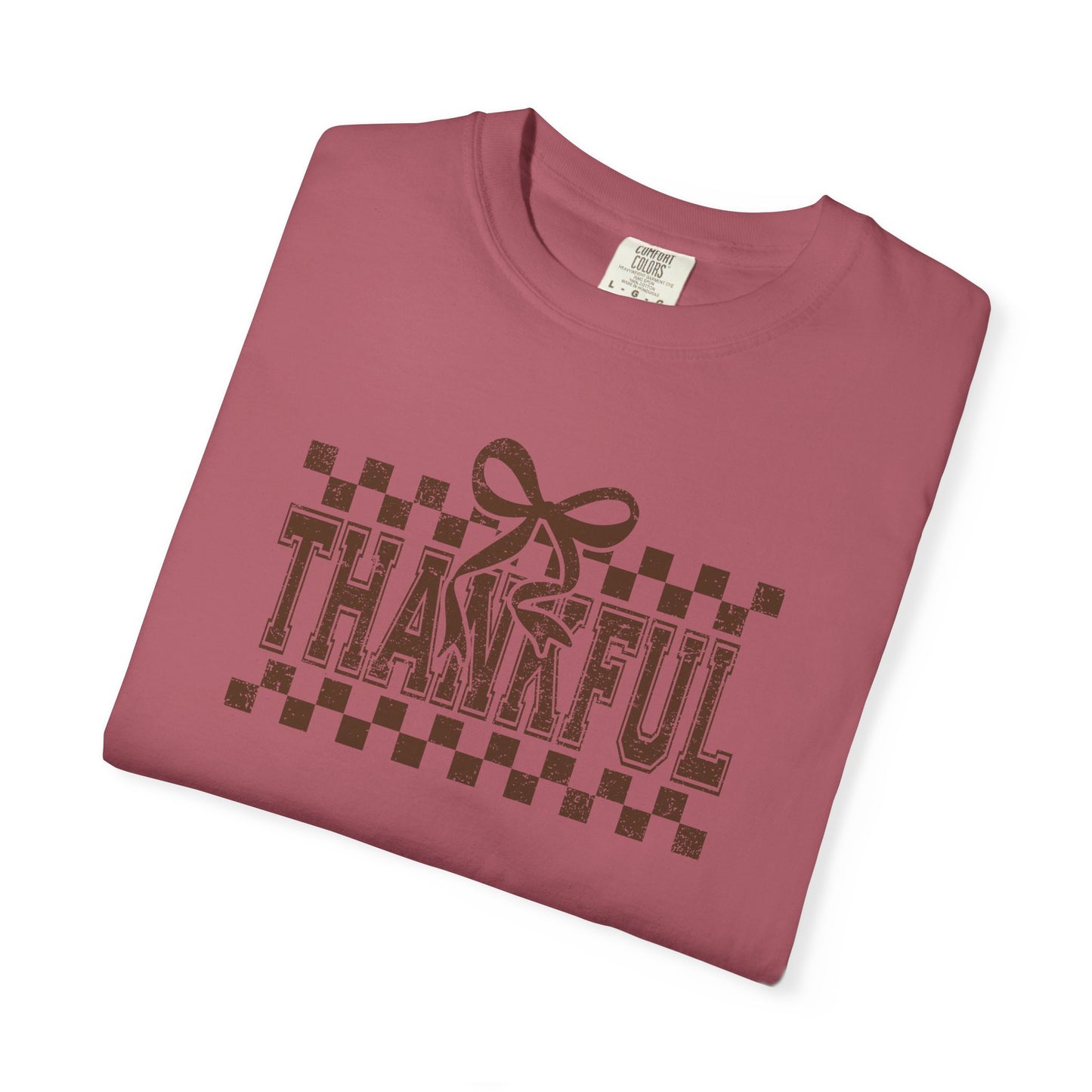 Thankful Unisex Garment-Dyed T-Shirt, Casual Fall Tee, Thanksgiving Gift, Cozy Everyday Wear, Autumn Fashion, Comfortable Tops