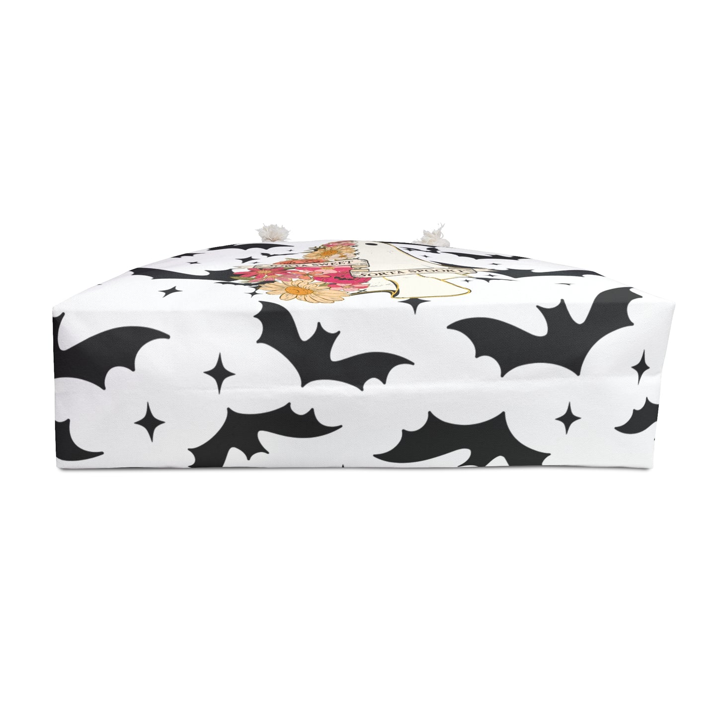 Spooky Floral Weekender Bag, Perfect for Travel, Ghost Lovers, Halloween Party, Urban Getaway, Stylish Tote