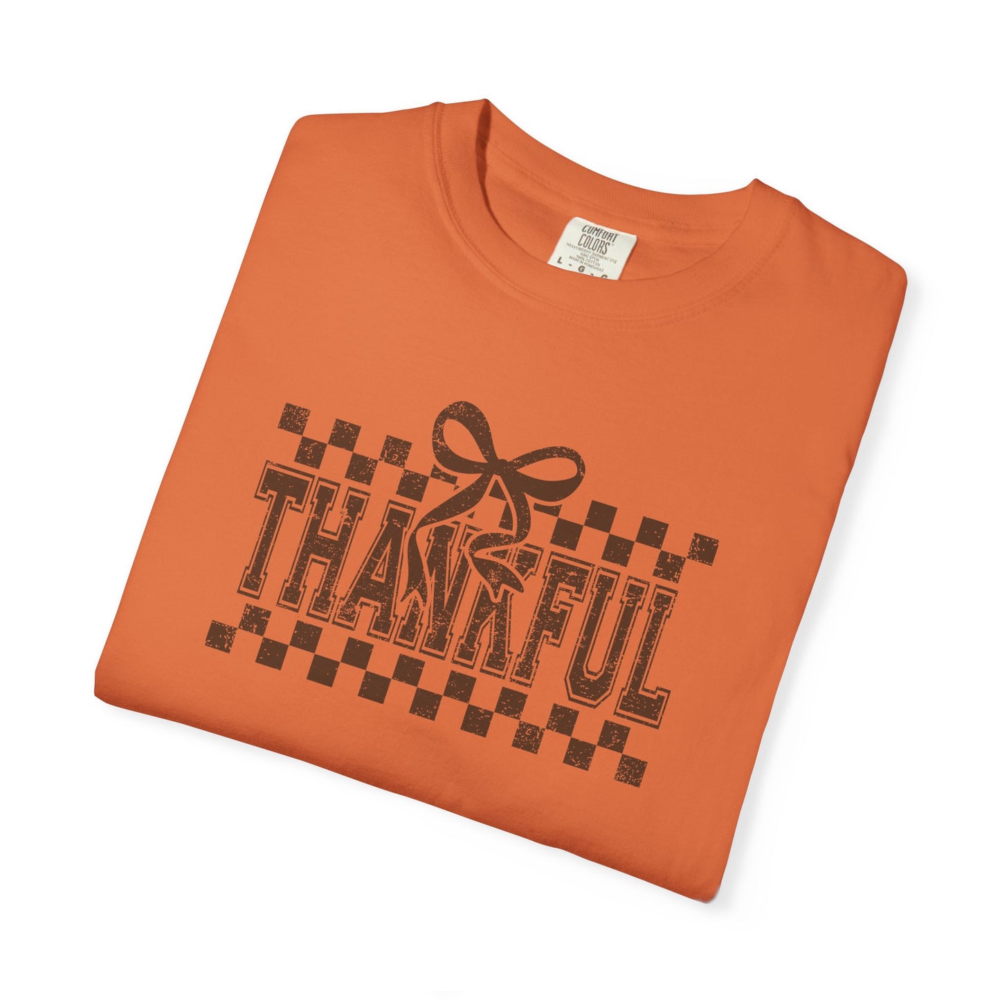 Thankful Unisex Garment-Dyed T-Shirt, Casual Fall Tee, Thanksgiving Gift, Cozy Everyday Wear, Autumn Fashion, Comfortable Tops