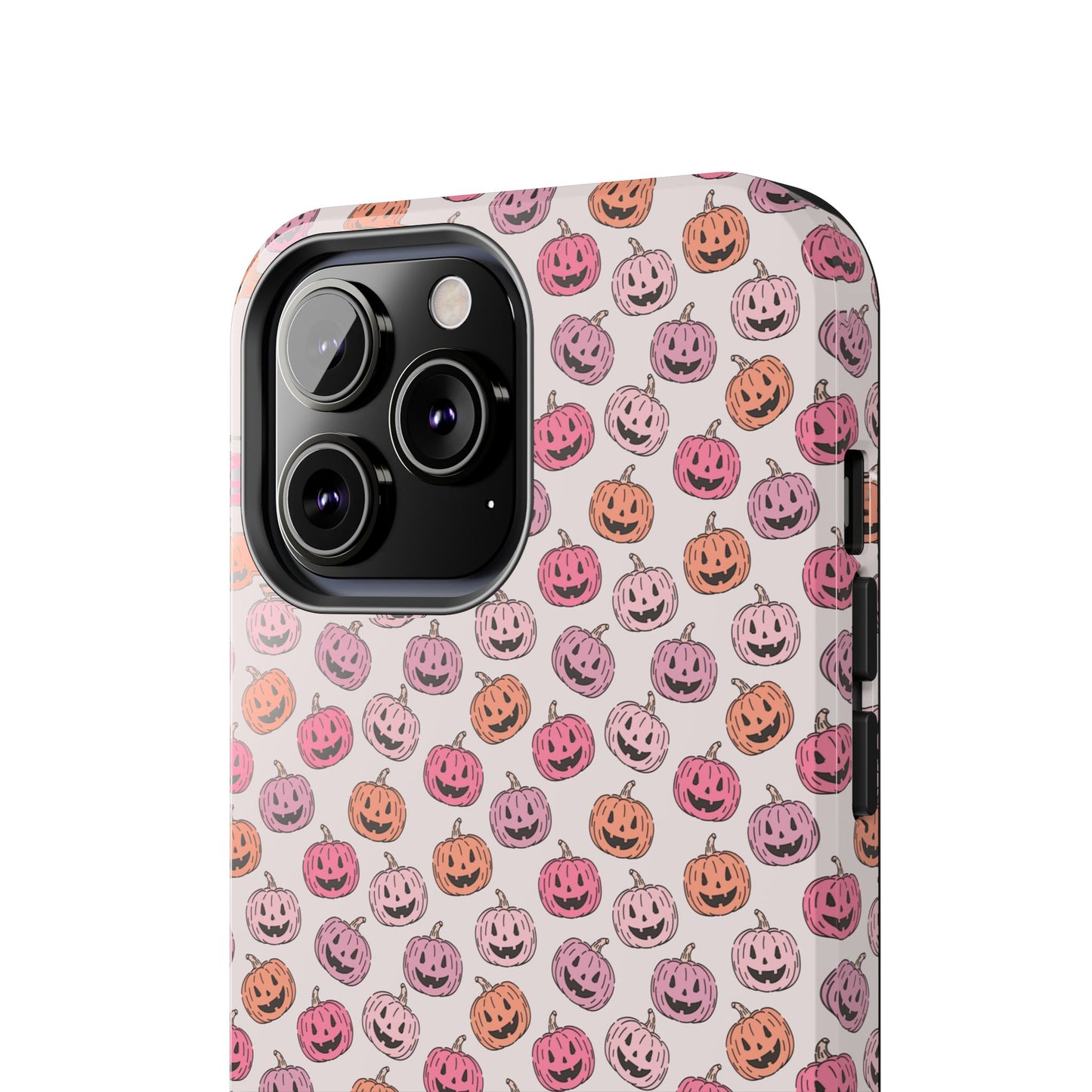 Cute Pumpkin Pattern Tough Phone Cases | Fall Decor, Halloween Accessories, Gifts for Her, Trendy Phone Protection