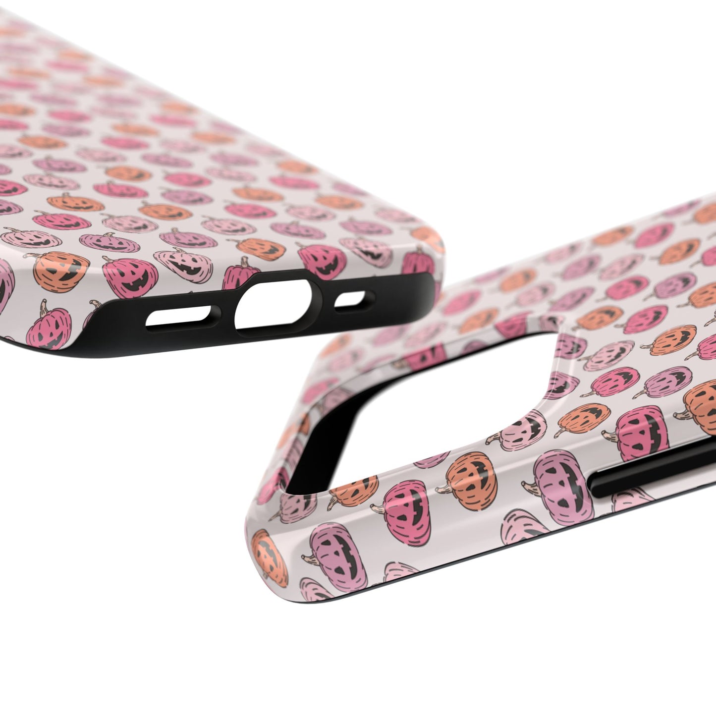 Cute Pumpkin Pattern Tough Phone Cases | Fall Decor, Halloween Accessories, Gifts for Her, Trendy Phone Protection