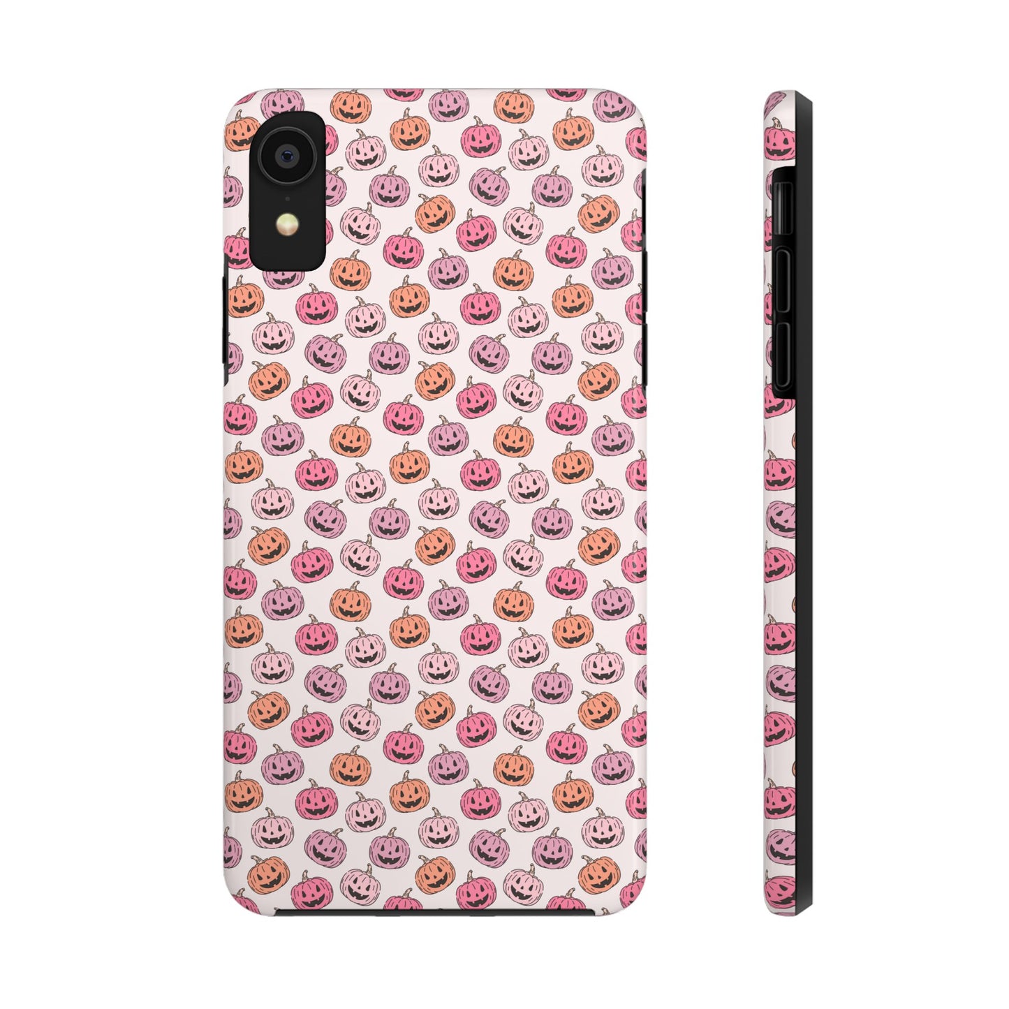 Cute Pumpkin Pattern Tough Phone Cases | Fall Decor, Halloween Accessories, Gifts for Her, Trendy Phone Protection