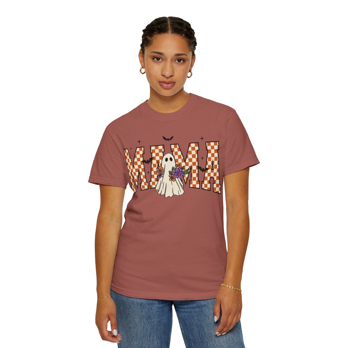 Ghostly Mama T-shirt, Spooky Mama Shirt, Halloween Tee, Gift for Mom, Fall Fashion, Unisex Graphic Tee