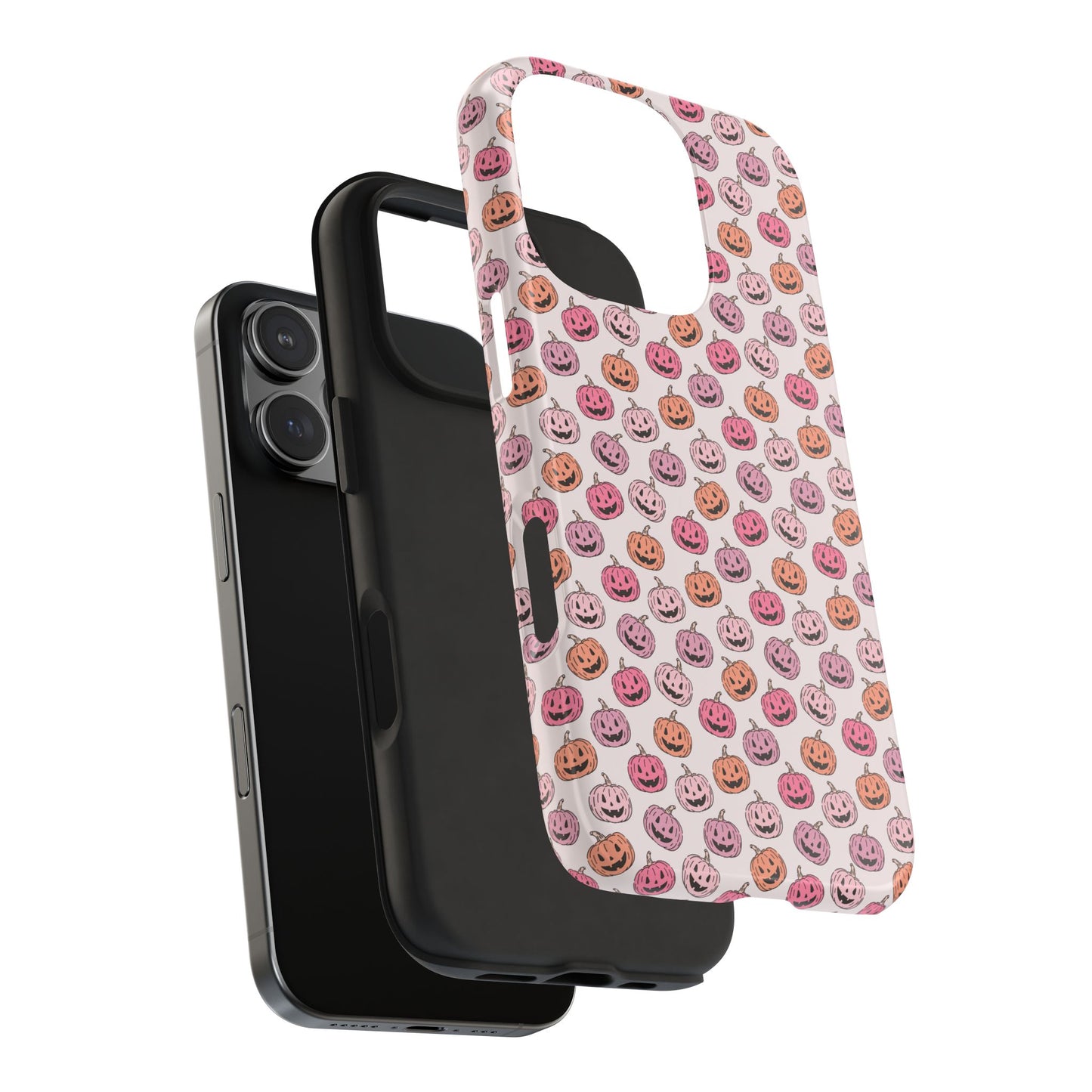 Cute Pumpkin Pattern Tough Phone Cases | Fall Decor, Halloween Accessories, Gifts for Her, Trendy Phone Protection