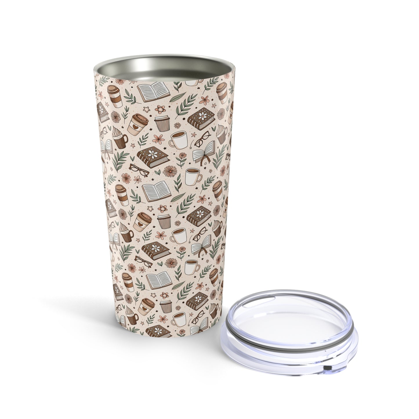 Cozy Coffee Tumbler 20oz, Cute Drinkware for Coffee Lovers, Gift for Tea Enthusiasts, Unique Travel Cup, Perfect for Home and Work