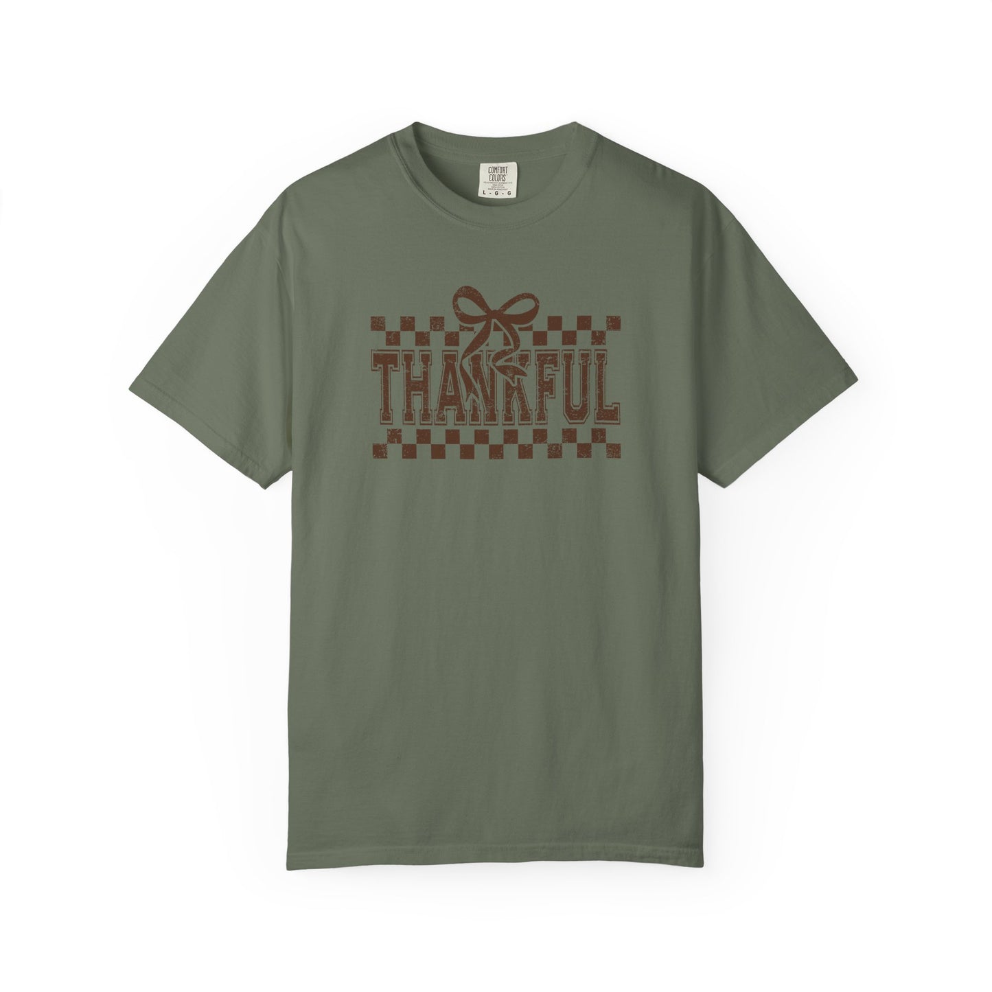 Thankful Unisex Garment-Dyed T-Shirt, Casual Fall Tee, Thanksgiving Gift, Cozy Everyday Wear, Autumn Fashion, Comfortable Tops