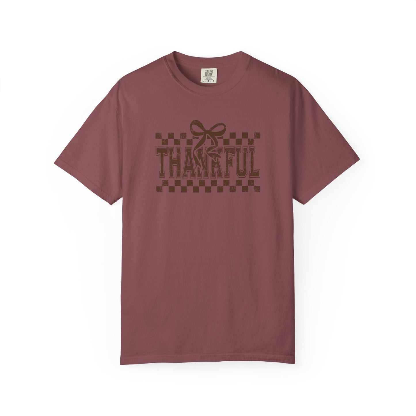 Thankful Unisex Garment-Dyed T-Shirt, Casual Fall Tee, Thanksgiving Gift, Cozy Everyday Wear, Autumn Fashion, Comfortable Tops