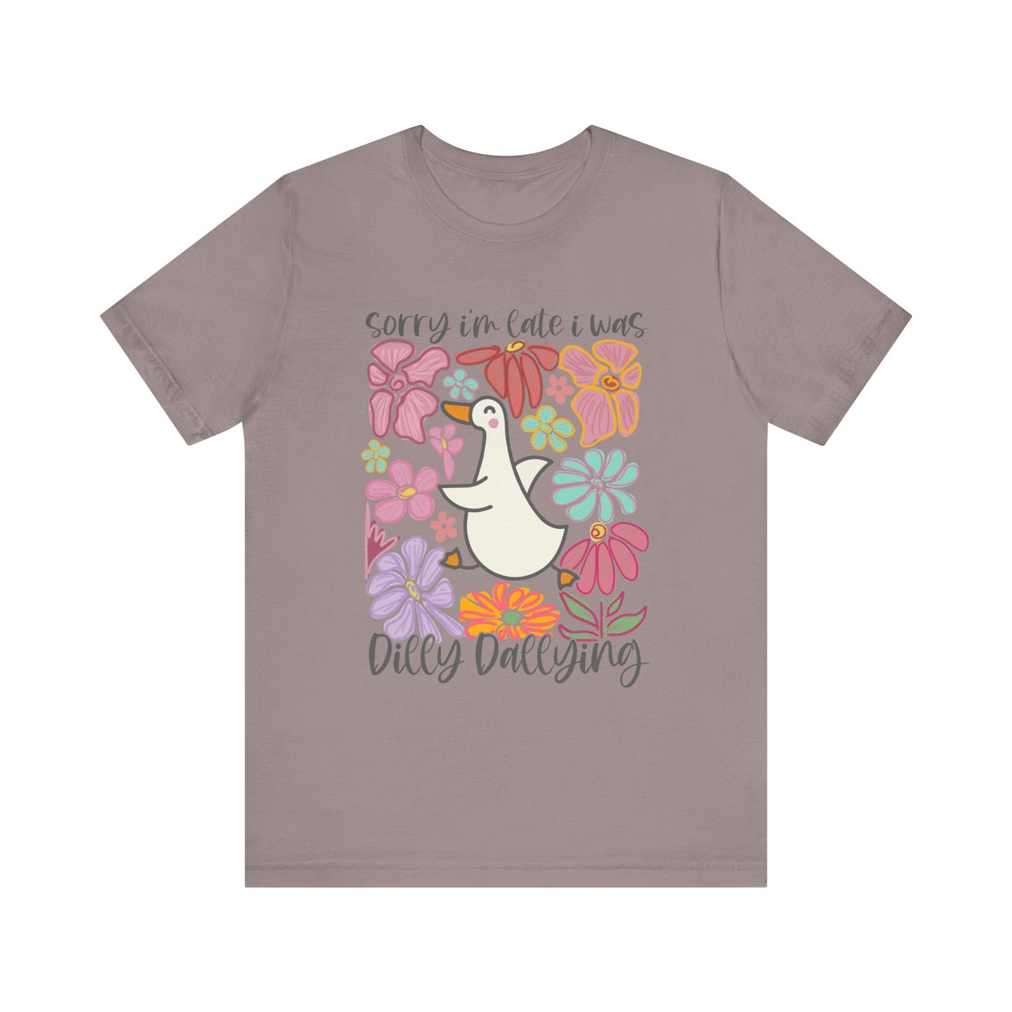 Floral Apology Tee - Unisex Jersey Short Sleeve T-Shirt with Playful Design