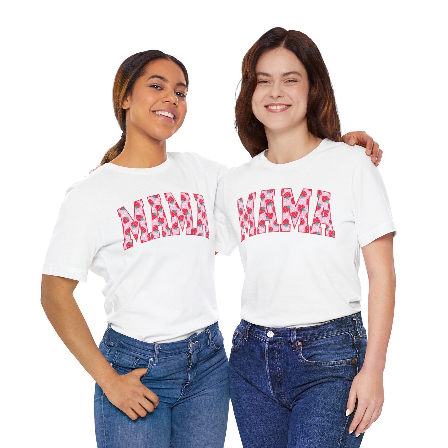 Mama Floral Print Unisex Jersey Tee - Perfect Gift for Moms