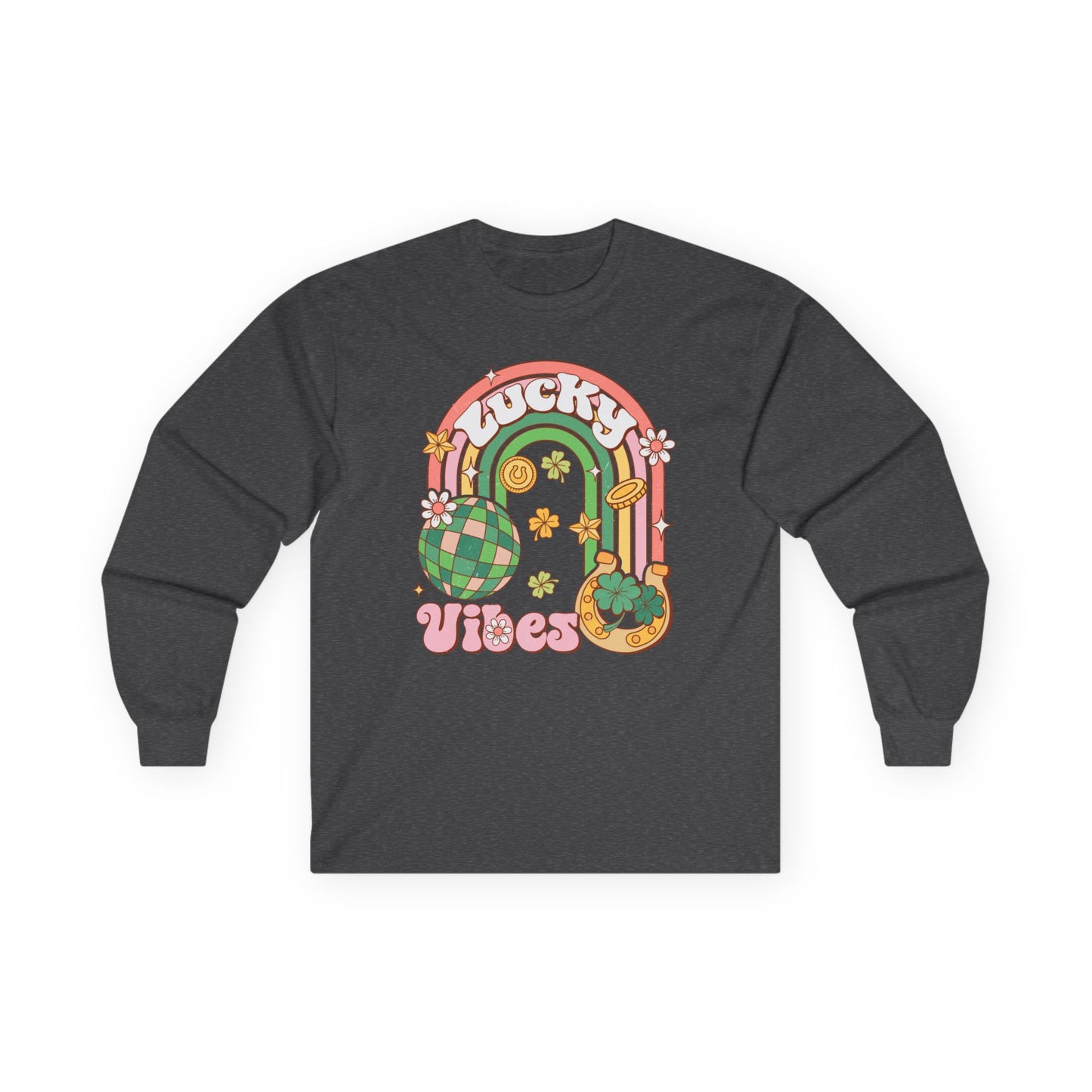 Long Sleeve Tee - Lucky Vibes St Patty's Day
