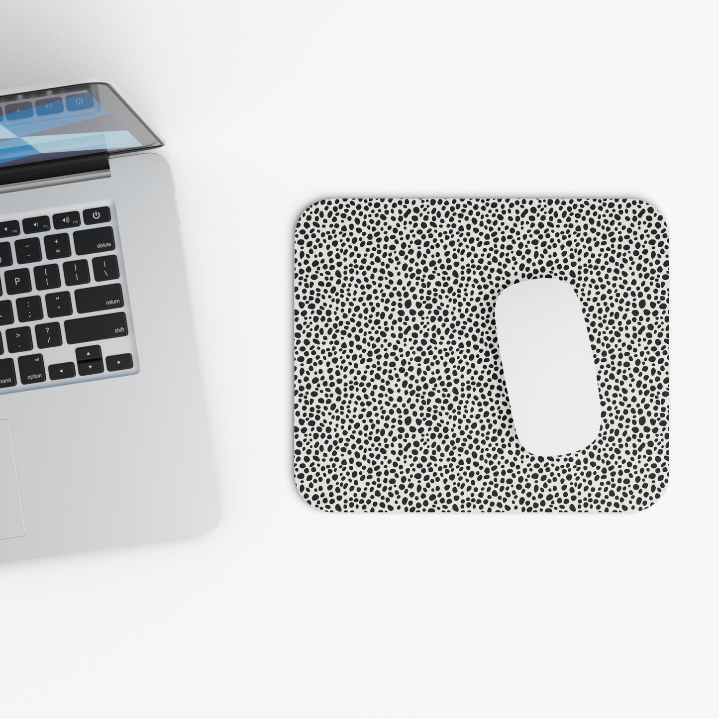Chic Polka Dot Mouse Pad | Modern Office Decor, Desk Accessory, Laptop Pad, Gift for Her, Minimalist Home Office