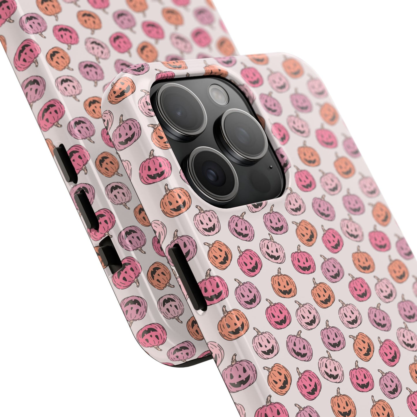 Cute Pumpkin Pattern Tough Phone Cases | Fall Decor, Halloween Accessories, Gifts for Her, Trendy Phone Protection