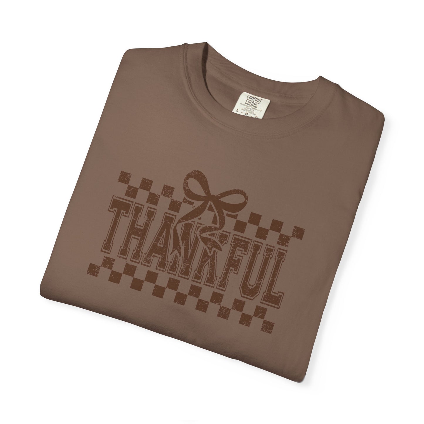 Thankful Unisex Garment-Dyed T-Shirt, Casual Fall Tee, Thanksgiving Gift, Cozy Everyday Wear, Autumn Fashion, Comfortable Tops