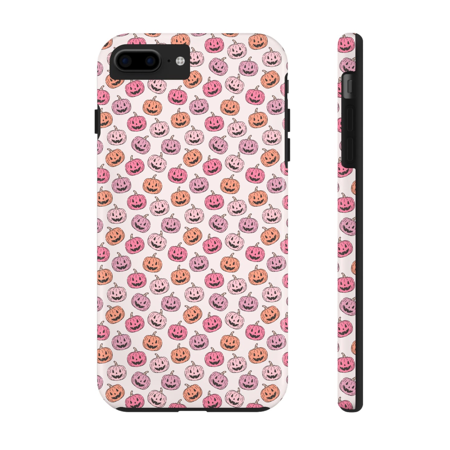 Cute Pumpkin Pattern Tough Phone Cases | Fall Decor, Halloween Accessories, Gifts for Her, Trendy Phone Protection