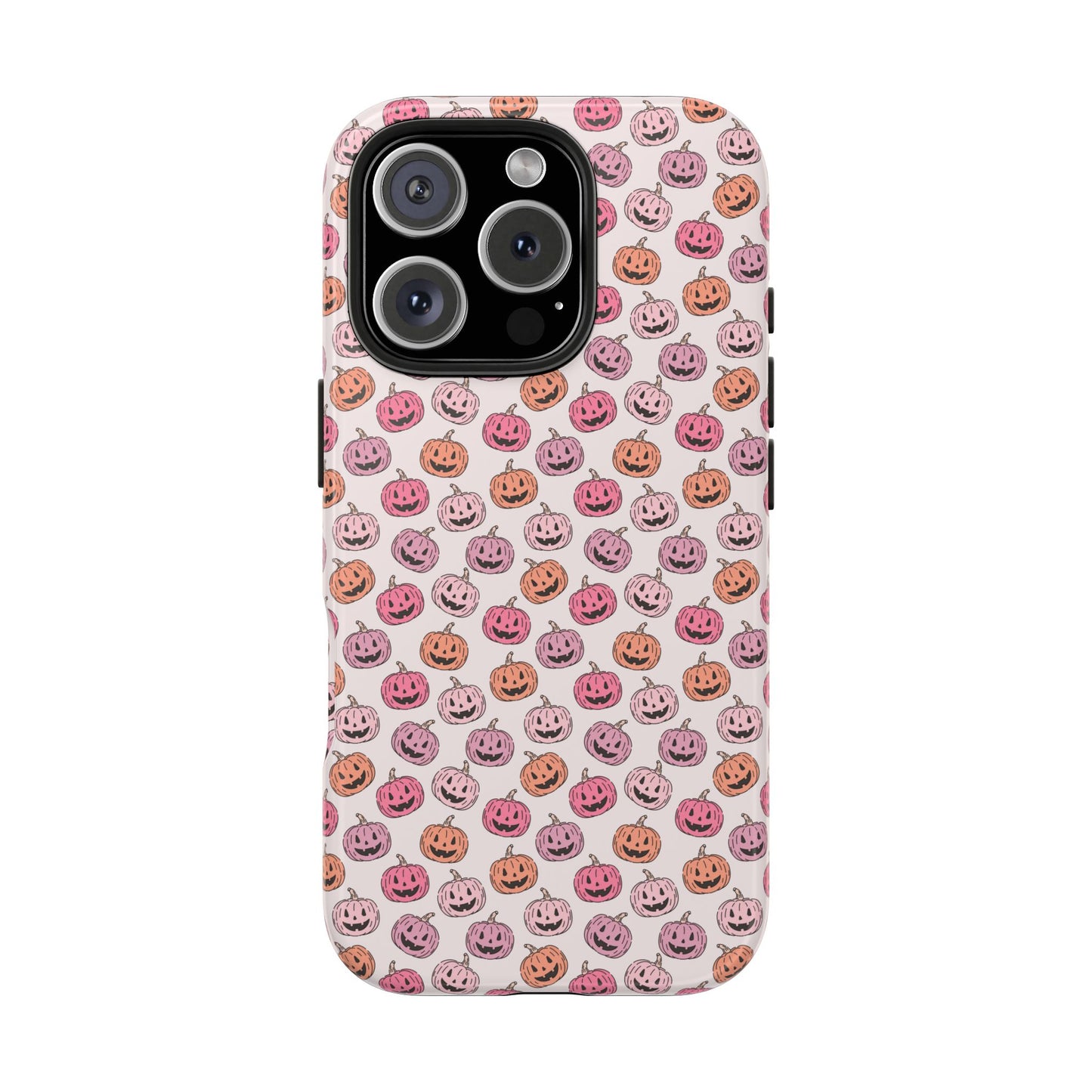 Cute Pumpkin Pattern Tough Phone Cases | Fall Decor, Halloween Accessories, Gifts for Her, Trendy Phone Protection