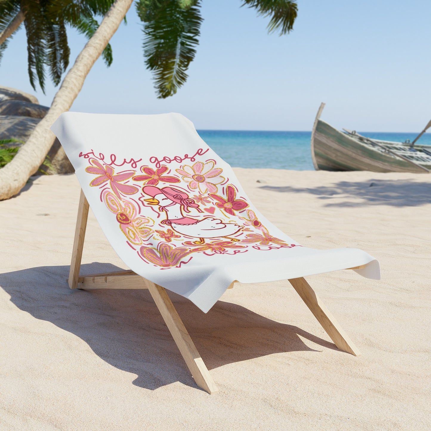 Whimsical Goose Beach Towel - Perfect for Summer Fun and Relaxation