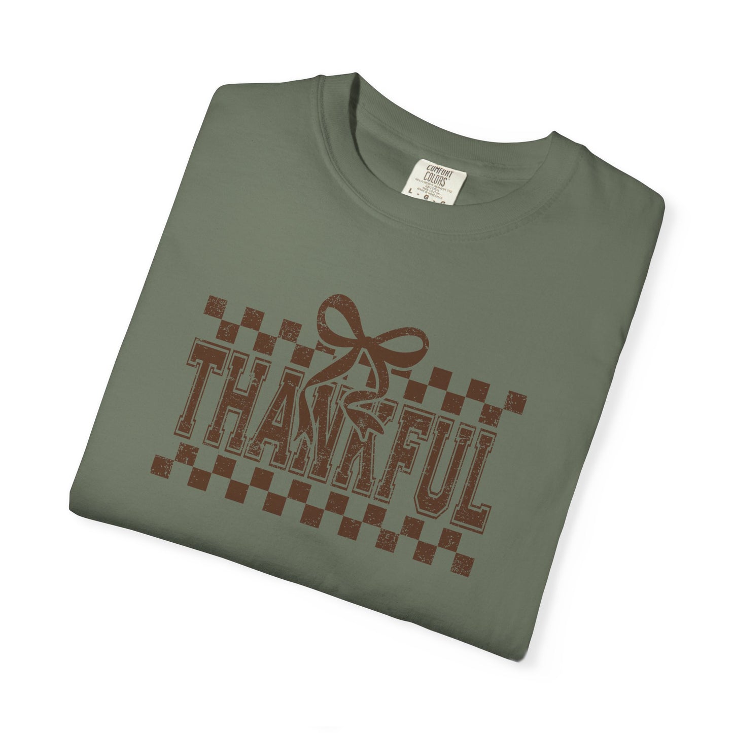 Thankful Unisex Garment-Dyed T-Shirt, Casual Fall Tee, Thanksgiving Gift, Cozy Everyday Wear, Autumn Fashion, Comfortable Tops