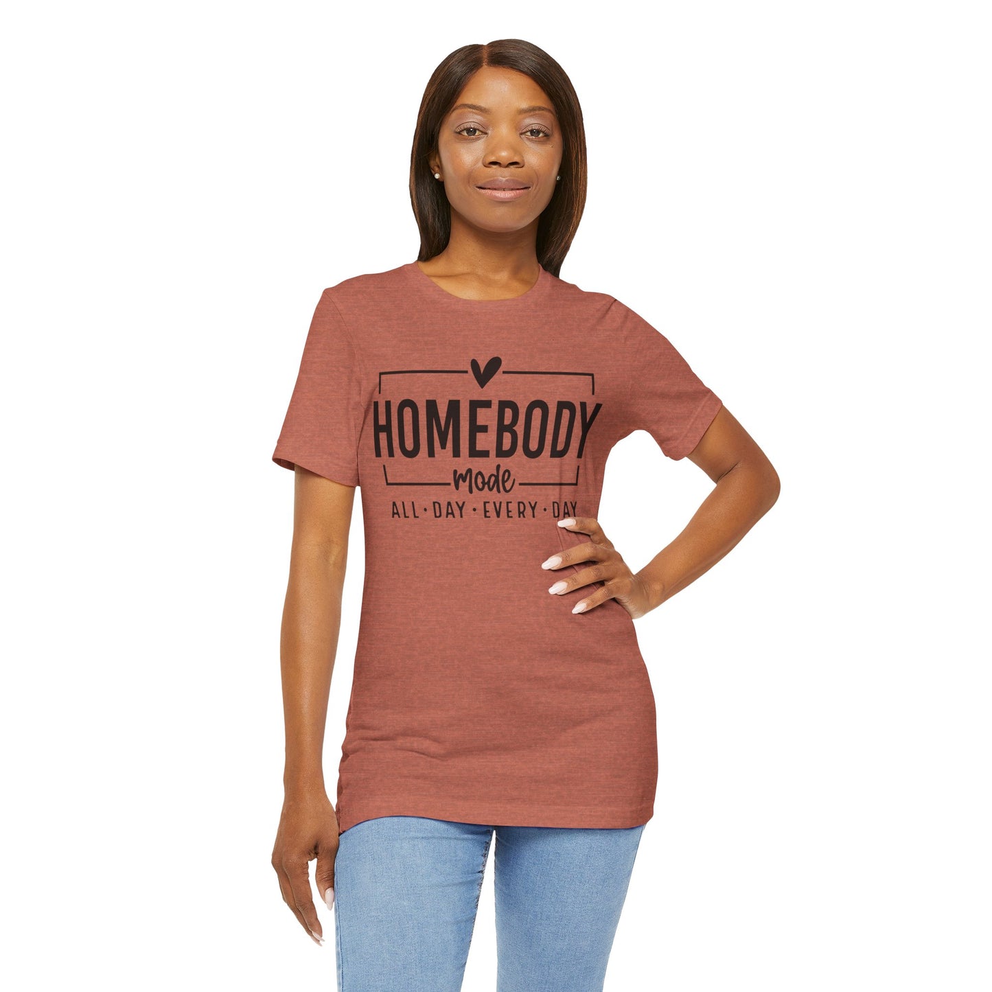 Homebody Mode Unisex Jersey Tee - Perfect for Cozy Days