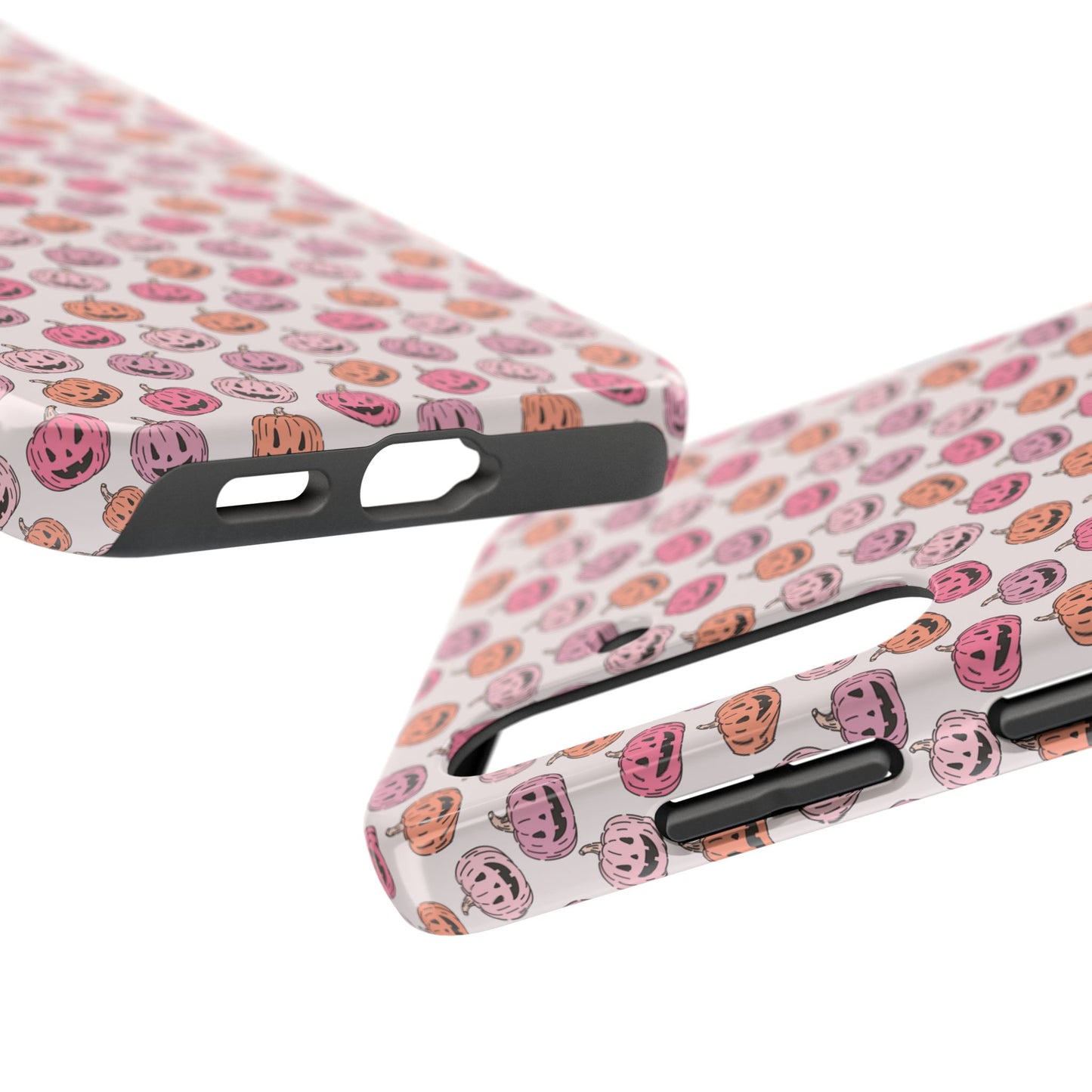Cute Pumpkin Pattern Tough Phone Cases | Fall Decor, Halloween Accessories, Gifts for Her, Trendy Phone Protection