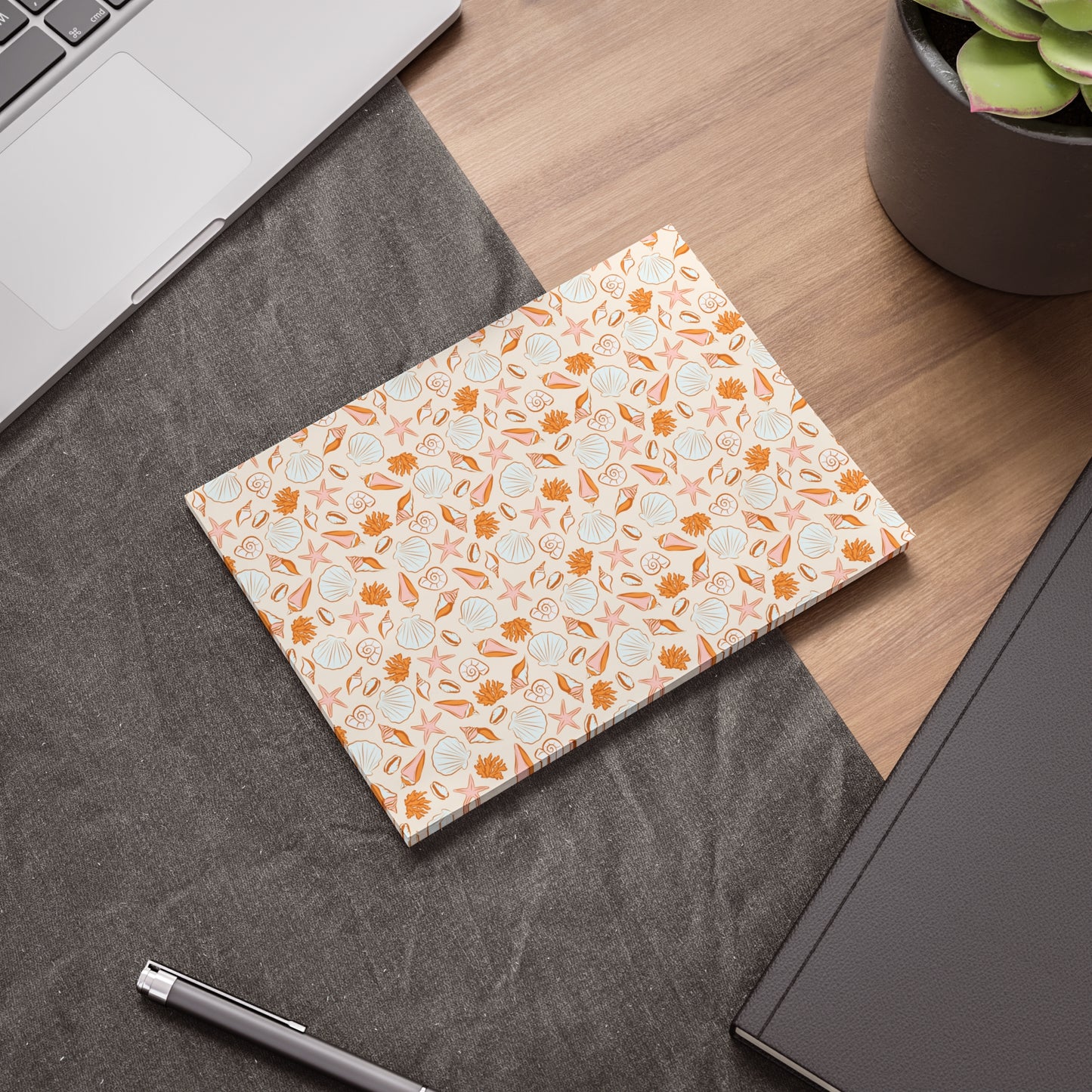 Seashell Note Pads - Coastal Decor, Beach Lover Gift, Stationery Set, Memo Pads for Journaling, Office Supplies